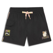 Puma X Squishmallows Cargo Woven Shorts Infant Girls Black Casual Athletic Botto