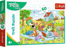 Купить детские развивающие пазлы Trefl: Trefl PUZZLE 60 Trefliks Family adventures 17394