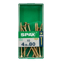 SPAX Yellox 4.5x80 mm Flat Head Wood Screw 10 Units