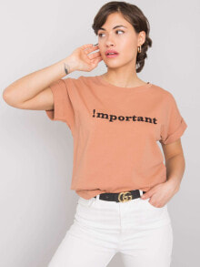 Женская футболка темно-серая с надписью Factory Price