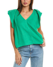 Купить женские футболки и топы Velvet by Graham & Spencer: Velvet By Graham & Spencer Linen Top Women's