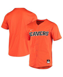 Nike men's Orange Oregon State Beavers Vapor Untouchable Elite Replica Full-Button Baseball Jersey