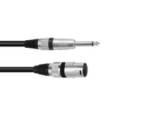 Omnitronic 3022519C - XLR (3-pin) - Male - 6.35mm - Male - 5 m - Black