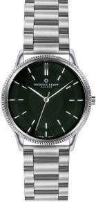 Мужские наручные часы с серебряным браслетом Frederic Graff Broad Peak Silver с двойной пряжкой FBX-4220