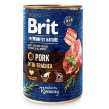 BRIT Premium by Nature Pork with Trachea wet food for dog 400g