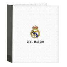 SAFTA Real Madrid First Kit 24/25 4 Rings Binder Of 35 mm folio cardboard