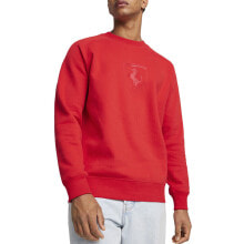 Puma Sf Race Shield Logo Crew Neck Long Sleeve Sweatshirt Mens Red 62380202 купить в интернет-магазине