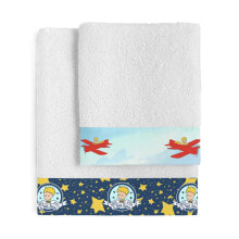 Купить полотенца Le Petit Prince: Полотенце Le Petit Prince Son avion Handtuch- set 2 шт.@Setter Handtuch 50x100 + Badetuch 70x140, Baumwolle 500 гр.