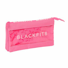 Купить школьные пеналы Blackfit8: Тройной пенал BlackFit8 Glow Up Розовый 22 x 12 x 3 cm