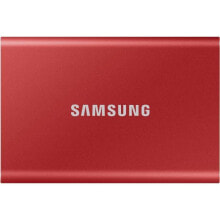 Внешние жесткие диски и SSD samsung Portable SSD T7 2000 GB Красный MU-PC2T0R/WW