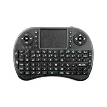 Клавиатуры kлавиатура беспроводная с сенсорной панелью черная Mini Touch QWERTY