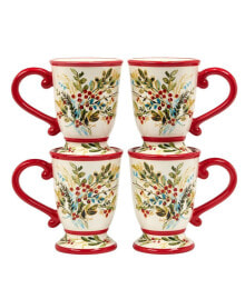 Certified International christmas Gatherings Mugs, Set of 4