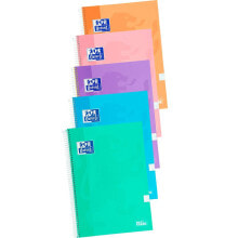 Школьные блокноты oXFORD HAMELIN 4X4 Grid Notebooks 80 Sheets Pack 4+1 Colors