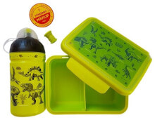 Посуда и емкости для хранения продуктов набор посуды R&B зеленый цвет с принтом динозавров