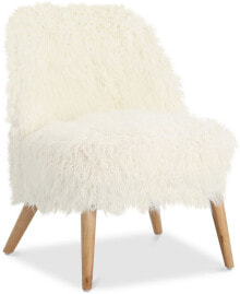 Noble House lucee Faux Fur Accent Chair