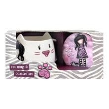 SANTORO LONDON Mug And Coaster Set Gorjuss™ Ruby Wild