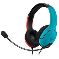 PDP Officially Licensed LVL 40 stereo headset (Switch and Switch Lite compatible) - Wired - Gaming - 200 g - Headset - Black - Blue - Red