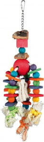 Trixie CORD WITH BEADS FOR PARROT 35cm