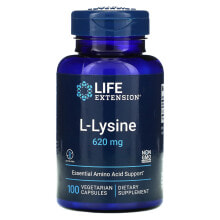 Аминокислоты Лайф Экстэншн, L-лизин, 620 мг, 100 растительных капсул