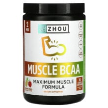 Аминокислоты Жоу Нутришн, Muscle BCAA, Maximum Muscle Formula, Tropical Punch, 330 г (11,6 унции)