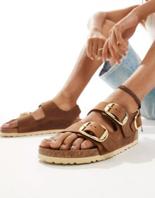 Birkenstock Milano big buckle sandals in cognac купить в интернет-магазине