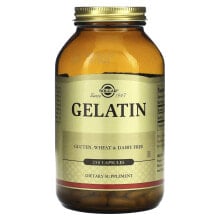 Витамины и БАДы для кожи Солгар, Желатин, 250 капсул