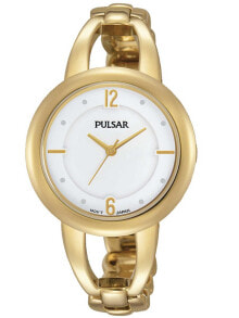 Женские наручные часы Женские наручные кварцевые часы Pulsar ремешок из нержавеющей стали. Водонепроницаемость-3 АТМ. Закаленное минеральное стекло.