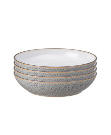 Denby Studio Grey Set of 4 White Pasta Bowls