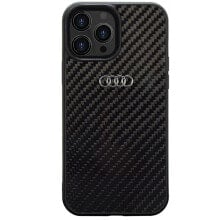 AUDI Carbon Fiber iPhone 14 Pro 6.1 Autpupcip14Pr8D2Bk phone case