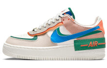 Nike Air Force 1 Low Shadow 双钩 防滑 低帮 板鞋 女款 多彩拼接 / Кроссовки Nike Air Force 1 Low Shadow CI0919-109