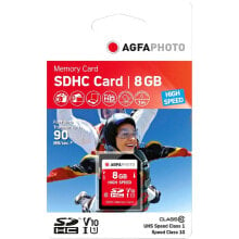 Купить фотоаппараты моментальной печати Agfa: AGFA SDHC 8GB High Speed Class 10 UHS I U1 V10 memory card