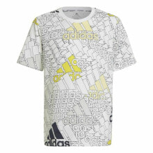 Child's Short Sleeve T-Shirt Adidas Brand Love White