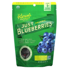 Сушеные фрукты и ягоды карэнс Нэчуралс, Organic Just Blueberries, высушенные сублимацией фрукты, 2 унции (56 г)