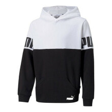 Men’s Sweatshirt without Hood Puma Colorblock White