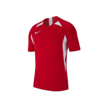 Мужские спортивные футболки Мужская футболка спортивная красная с логотипом Nike Legend SS Jersey