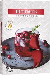 Teekerzen-Set Rote Früchte - Bispol Red Fruits Scented Candles