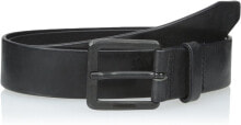 Мужские ремни и пояса мужской ремень черный кожаный для брюк широкий с пряжкой Diesel Bas Mens Belt