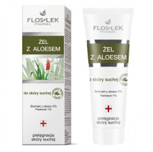 Gesichtsgel mit Aloe Vera-Extrakt für trockene Haut - Floslek Aloe Gel Dry Skin Care