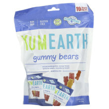 YumEarth, Жевательные медвежата, ассорти, 43 порционных упаковки, 19,8 г (0,7 унции) в каждой