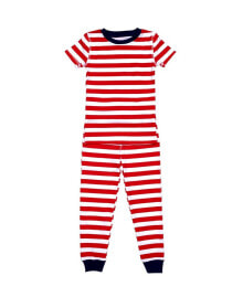 Pajamas for Peace love Stripe Toddler Boys and Girls 2-Piece Pajama Set