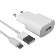 KSIX USB Charger+Lightning Cable 2.1A