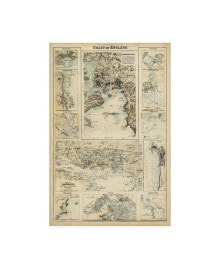 Trademark Global unknown Map of the Coast of England I Canvas Art - 20