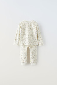 1-6 years/ floral velour pyjamas