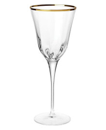 VIETRI optical Gold Wine Glass