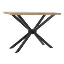 Side table DKD Home Decor Brown Black Natural Metal Fir 120 x 40 x 80 cm