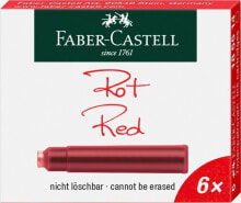 Faber-Castell FABER-CASTELL Tintenpatronen Standard 6x rot