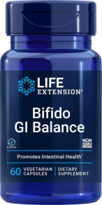Витамины и БАДы для пищеварительной системы life Extension Bifido GI Balance Пробиотический комплекс 60 вегетарианских капсулы