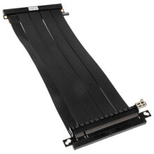 Купить компьютерные кабели и коннекторы Lian-Li: Lian Li PW-PCI-4-24X Riser Kabel, PCIe 4.0 - 24 cm