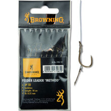 Грузила, крючки, джиг-головки для рыбалки BROWNING Feeder Method 0.220 mm Tied Hook