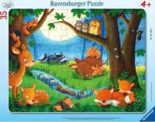 Деревянные пазлы для детей ravensburger Puzzle w ramce 35 Dobranoc